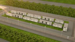 Design of the site with energy storage systems