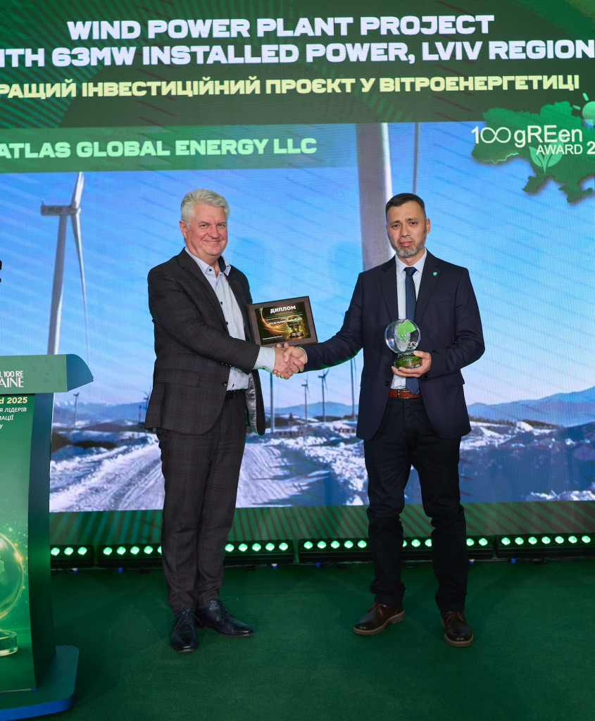 «Кращий інвестиційний проєкт у вітроенергетиці» — Wind Power Plant Project with 63MW installed power, Lviv Region